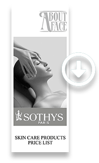 Sothys Skin Care Products Price List - About Face Beauty Salon